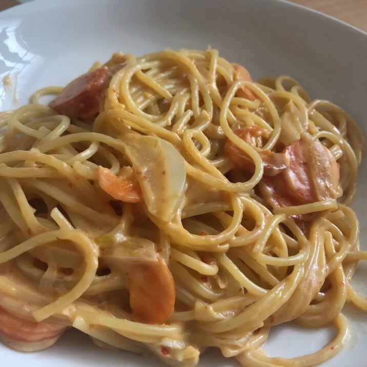 かんずりのクリームパスタ